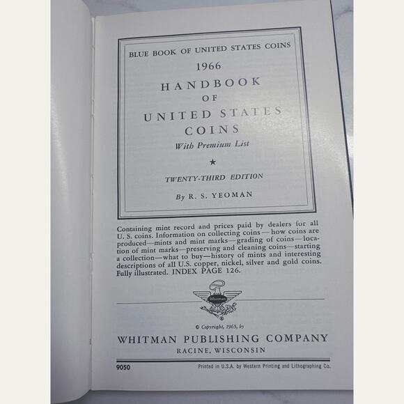 Whitman Handbook of United States Coins with Premium List 23rd Edition 1966 - Picture 2 of 7